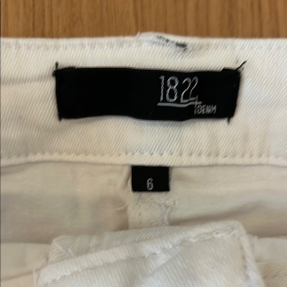 1822 Denim White Mini Skirt Casual - Picture 2 of 4